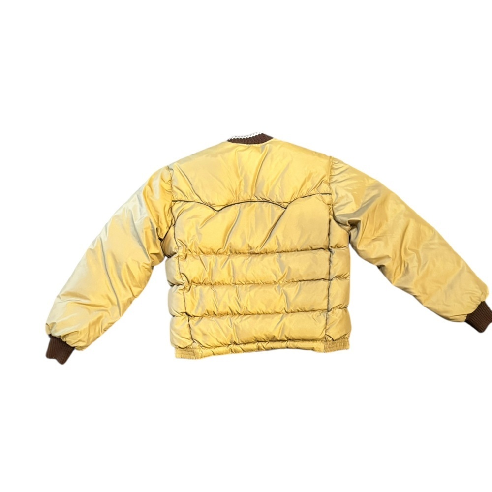 Vintage Comfy Down Puffer Jacket – Men’s Small – Golden Olive – USA Made - Picture 2 of 11